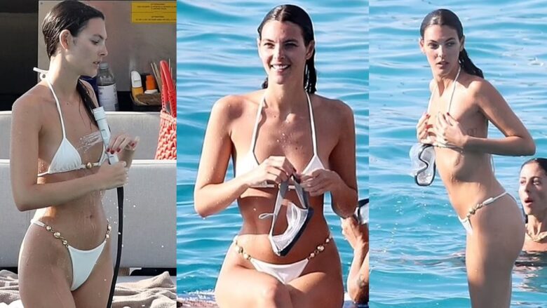 E dashura e Leonardo DiCaprio, Vittoria Ceretti tregon figurën e saj të mrekullueshme në bikini, në një udhëtim në Spanjë