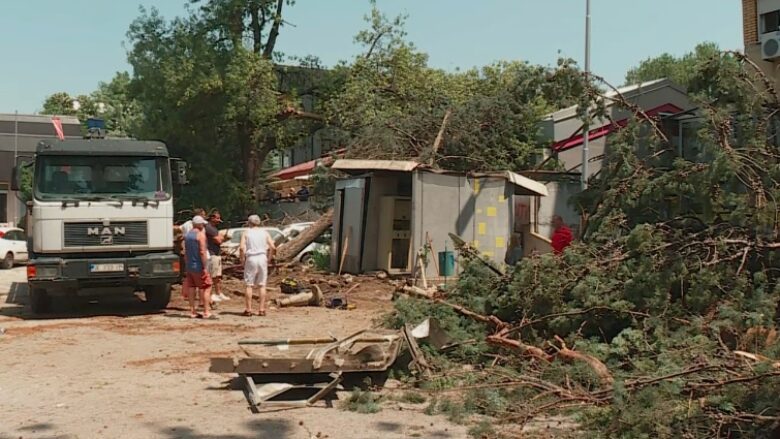 Moti i ligë shkakton dëme të shumta në Shkup