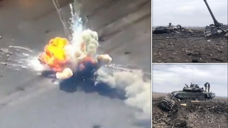 Konvoji i tankeve dhe autoblindave ruse shkatërrohet nga ukrainasit në afërsi  të Avdiivkas