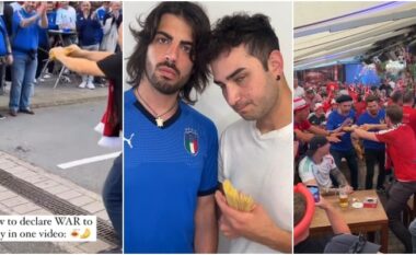 Vazhdon trendi i nisur nga tifozët shqiptarë – austriakët provokojnë francezët me bukën “baguette”