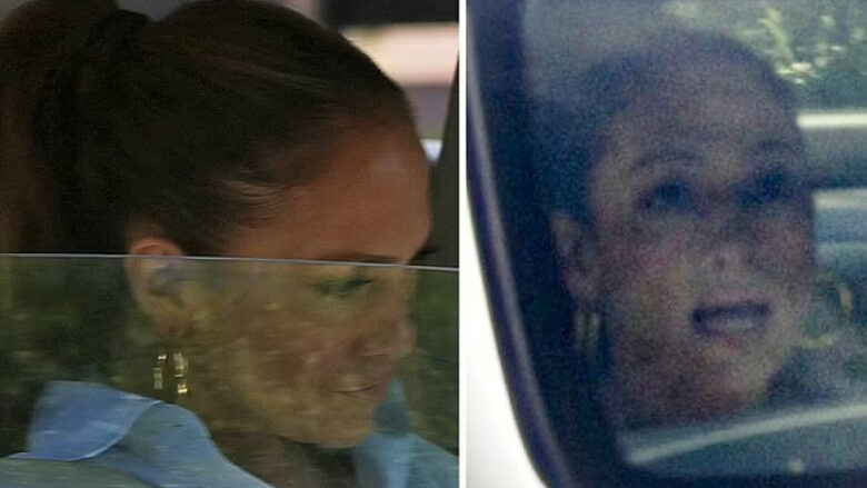 Jennifer Lopez shihet sërish e mërzitur në veturë, mes problemeve të shumta që e kanë goditur jetën e saj private dhe karrierën