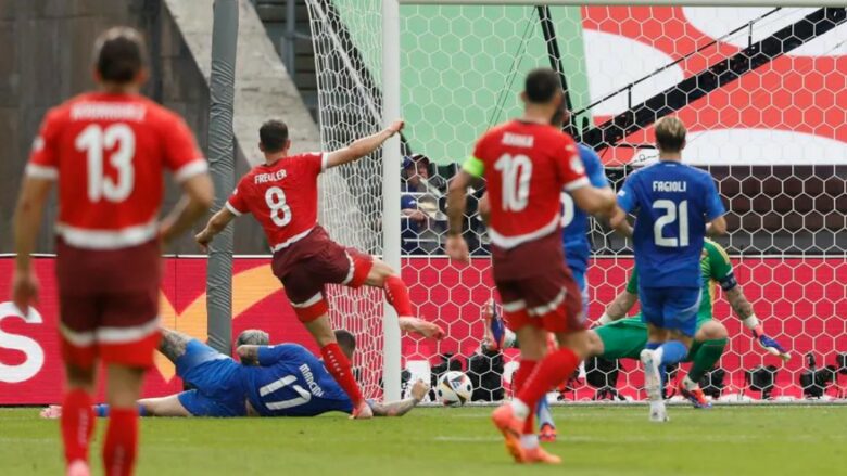 Zvicra në epërsi pas pjesës së parë ndaj Italisë me golin e Freuler