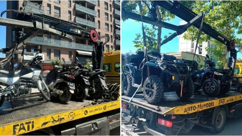 Policia në Ferizaj konfiskon 27 motoçikleta dhe skuterë
