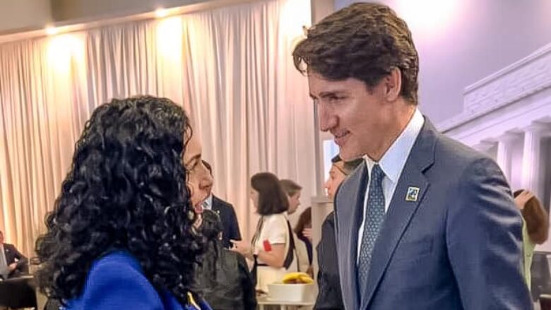 Osmani falënderon kryeministrin e Kanadasë për mbështetjen që i ka dhënë Kosovës