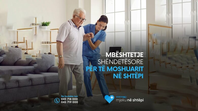 Mjeku në shtëpi mundësuar nga “KosovaMed” ofron mbështetje shëndetësore për të moshuarit në shtëpi