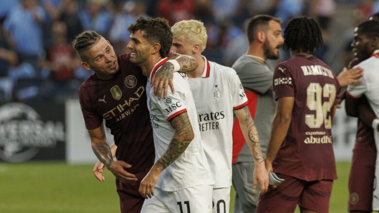 Spektakël me pesë gola të shënuar, Milani mposht Cityn në miqësore
