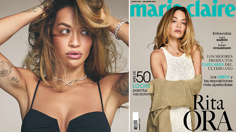 Rita Ora shkëlqen me bukurinë e saj në edicionin spanjoll të revistës “Marie Claire”