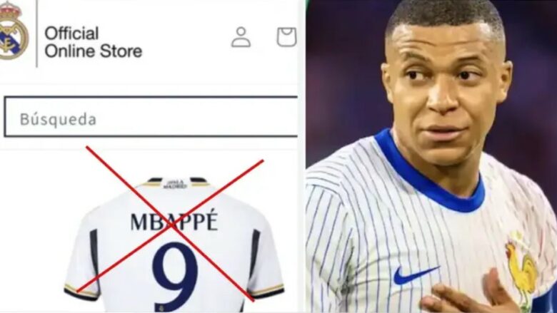 Arsyeja pse fanella e Mbappes ende mungon në dyqanet e Real Madridit – shpjegohet në 30 sekonda