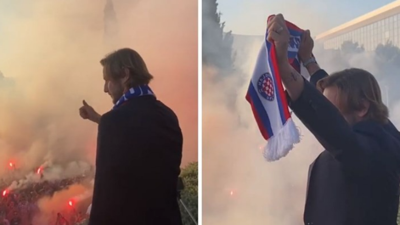 Skena spektakolare nga pritja e Ivan Rakiticit te Hajduk Split – mesfushori do titullin