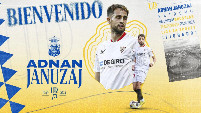 Zyrtare: Adnan Januzaj, lojtar i ri i Las Palmas