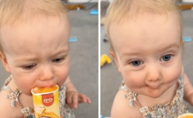 Vogëlushja provoi akulloren për herë të parë – reagimi i saj u shikua 33 milionë herë në TikTok