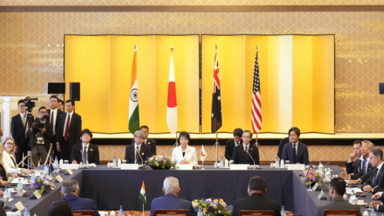 Ministrat e Jashtëm të Japonisë, SHBA-së, Australisë dhe Indisë zhvillojnë bisedime në Tokio për të dënuar veprimet e rrezikshme të Kinës