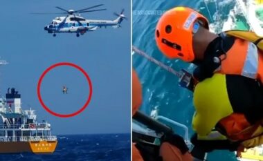 Një grua, shtetaze kineze, që u zhduk në det është gjetur e gjallë pas 36 orësh – publikohet momenti i shpëtimit