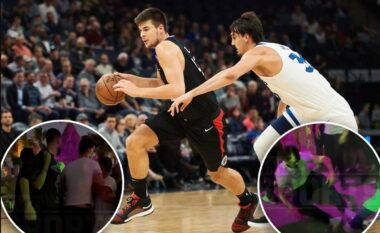 Dy yjet kroatë të NBA-së përfshihen në një sherr të madh në një klube nate në Greqi – njëri nga ta mbetet i shtrirë në tokë