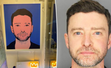 Fotografia e arrestimit të Justin Timberlake shndërrohet në vepër arti