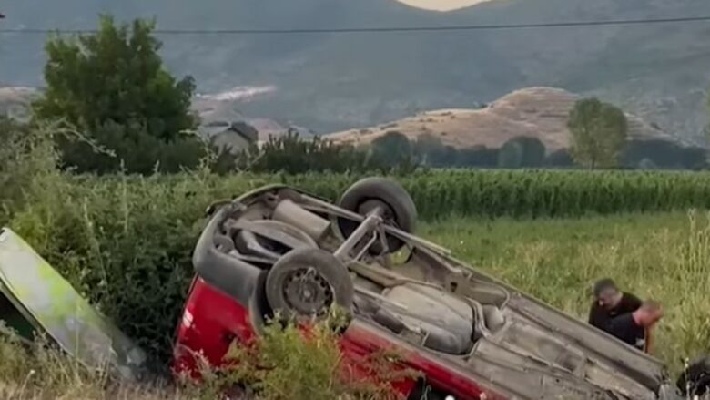 Aksident i trefishtë në aksin Korçë-Bilisht, tetë të lënduar – mes tyre dy fëmijë