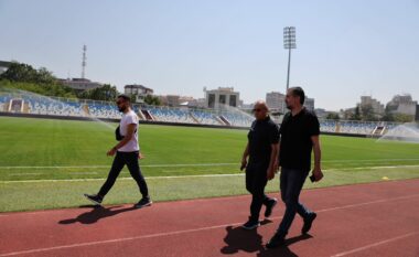 Ademi dhe Çeku vizituan stadiumin “Fadil Vokrri” pas rinovimit të fushës