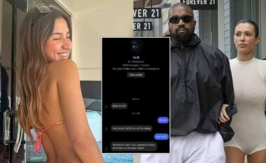 Modelja akuzon Kanye West se i ka dërguar mesazhe të papërshtatshme në Instagram, ndërsa është martuar me gruan Bianca Censori