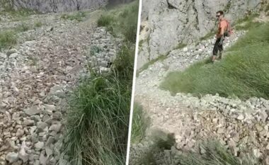 Skenë joreale në Kroaci - gurët rrjedhin poshtë malit sikur një lumë