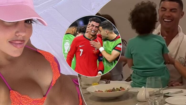 Georgina Rodriguez mahnit në bikini në pushimet familjare, ndërsa Cristiano Ronaldo duket me humor të lartë pas humbjes në Euro 2024