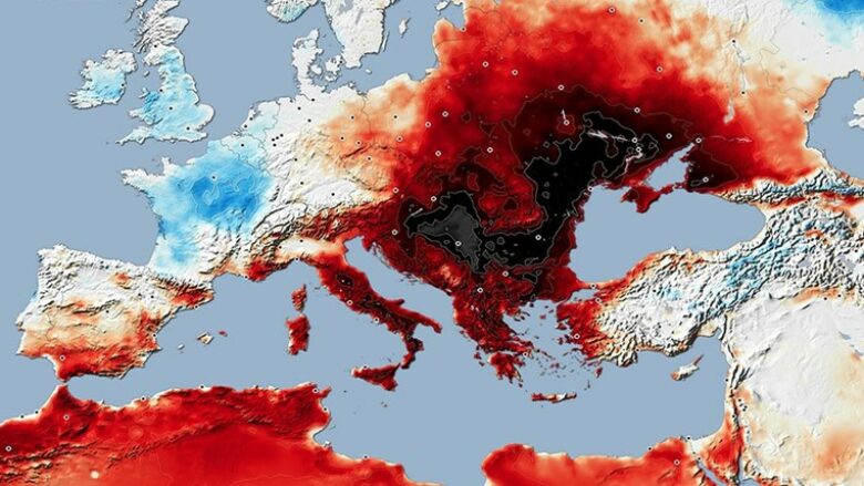 Vala e të nxehtit ekstrem në Ballkan thyen rekorde – Severe Weather Europe tregon edhe sa ditë do të zgjasë