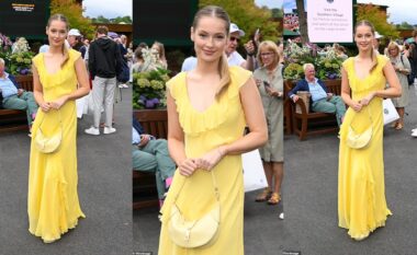 Aktorja e Bridgerton tejet elegante gjatë paraqitjes së saj në Wimbledon