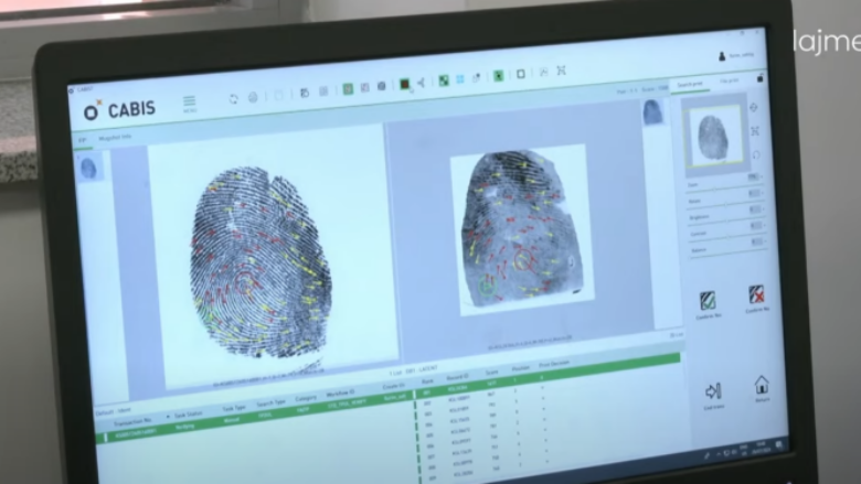 Detaje nga laboratori ku u identifikuan shenjat e gishtërinjve të Faton Hajrizit