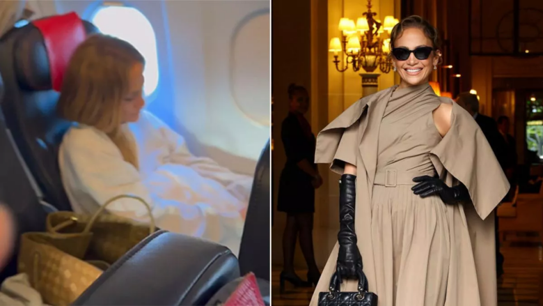 Jennifer Lopez udhëton në klasin ekonomik të aeroplanit, befason udhëtarët e thjeshtë me prezencën e saj