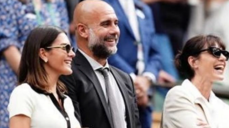 Pas pushimeve në Kroaci, Guardiola fotografohet në Wimbledon me gruan dhe vajzën e tij