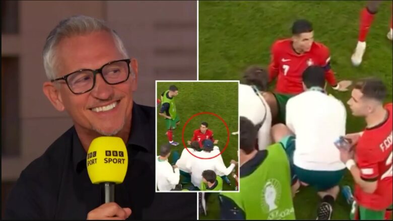 Gary Lineker tallet me Ronaldon, duke e zënë në befasi të gjithë studion e BBC-së