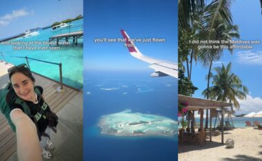 Influencerja bëri pushime të lira në Maldive, pagoi hotelin 33 euro natën, 1.20 cent biletën për traget dhe 8 euro një vakt ushqimi