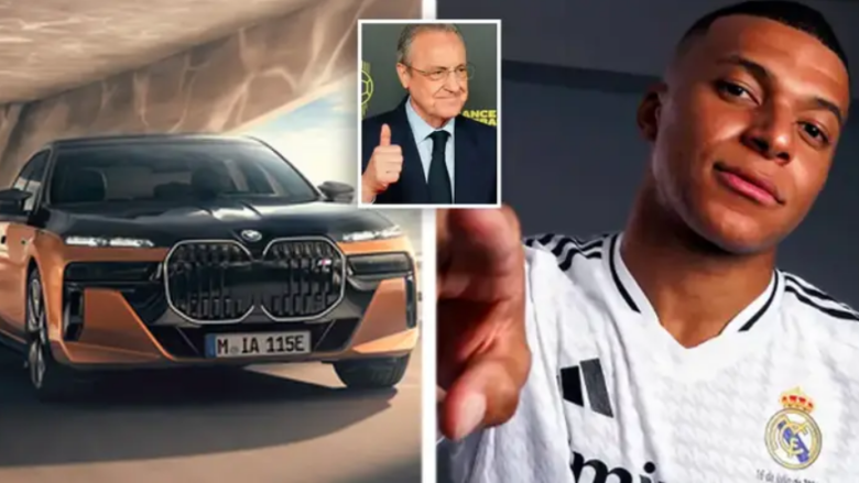 Kylian Mbappe merr makinën e tij të parë në Madrid – një ‘bishë’ që e vozitë edhe Florentino Perez