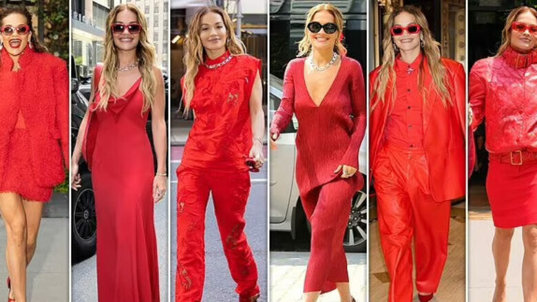 Rita Ora apo Kësulëkuqja – cila është arsyeja që artistja shqiptare u shfaq për 48 orë vetëm me veshje të kuqe në New York?