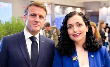 Osmani takohet me Macron në Samitin e NATO-s, bisedojnë për të ardhmen euroatlantike të Kosovës