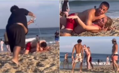 Gati shpërtheu një përleshje masive: Një adoleshent vendosi “të marrë masa” kundër çiftit që po putheshin në një plazh të SHBA-së