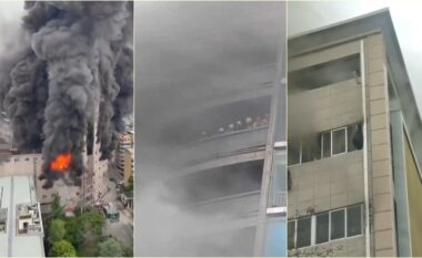 Gjashtë të vdekur, disa ende të bllokuar brenda – detaje dhe pamje nga një zjarr masiv në një qendër tregtare në Kinë