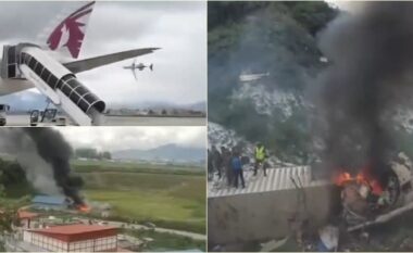 Piloti, i vetmi i mbijetuar - detaje dhe pamje të tjera, si dhe momenti i aksidentit të një aeroplani në një aeroport të Nepalit