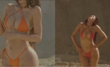 Kylie Jenner befason fansat me një videoklip reklamues të “Khy”, teksa shfaqet në bikini të ndryshme