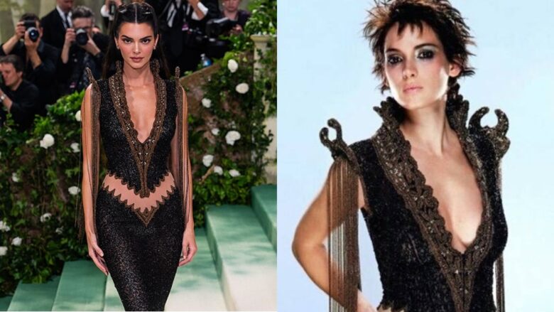 Winona Ryder thotë se ajo kishte veshur fustanin e Met Gala të Kendall Jenner 2024 në vitin 1999 – pasi modelja pretendoi se ishte e para