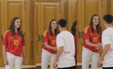 Momenti i Princeshës së Spanjës me Gavin bëhet viral në internet, Leonor thuhet se ka një pëlqim për yllin e Barcelonës
