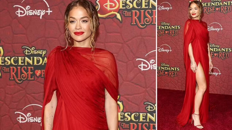 Rita Ora shkëlqen me të kuqe në premierën e filmit të saj të ri “Descendants: The Rise Of Red”