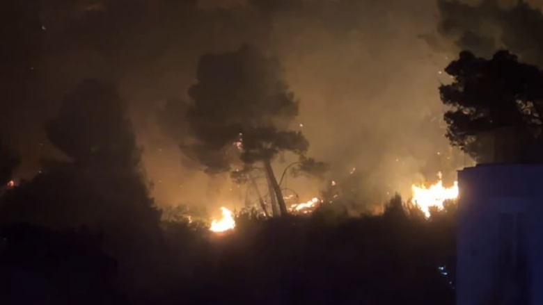 Del jashtë kontrollit vatra e zjarrit në fshatin Mal Shëngjin, evakuohen banorët