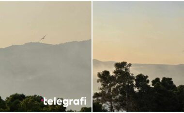 Situatë ‘apokaliptike’ mbi bregdetin e Shëngjinit, aktivizohen helikopterë dhe aeroplanë për shuarjen e zjarreve