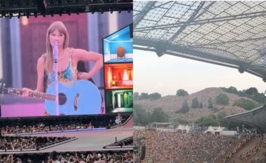 Rreth 45 mijë fansa të Taylor Swift u mblodhën për ta dëgjuar këngëtaren jashtë stadiumit të Mynihut