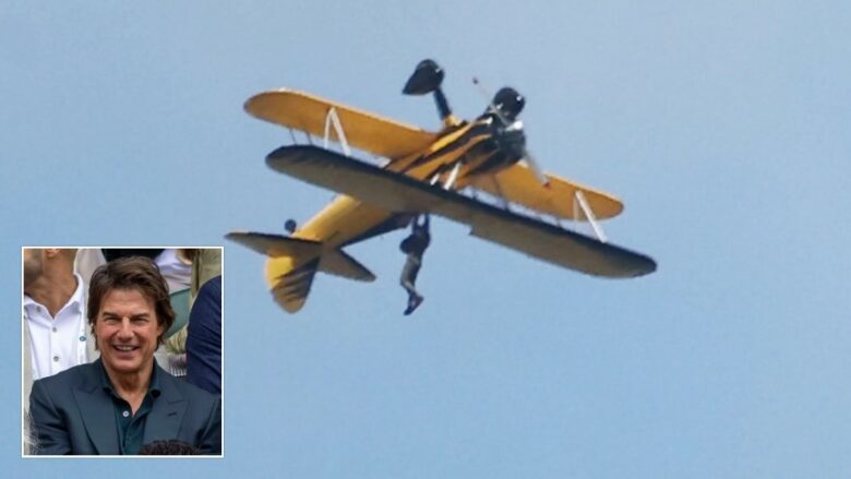 Tom Cruise ishte varur në një aeroplan, teksa filmonte skenat për pjesën e re të “Mission: Impossible”