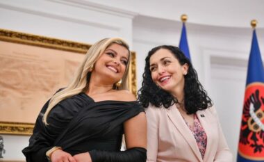 “Mirë se vjen në Kosovë” – Bebe Rexha pritet nga presidentja Osmani