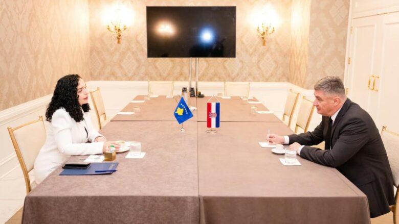 Osmani dhe presidenti i Kroacisë, Milanoviq flasin për aspiratën e Kosovës në NATO