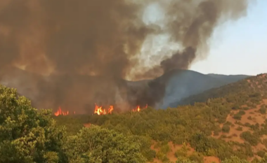 Komuna e Shtipit kërkon mbështetje nga ajri për shuarjen e zjarrit në malin Serta