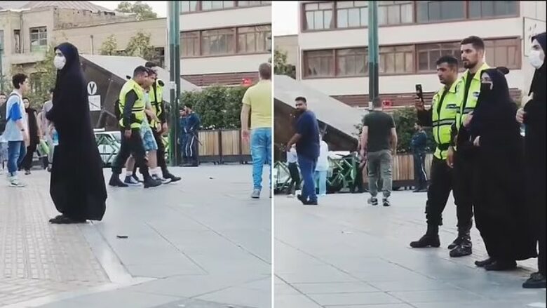 Kishte veshur bluzë me mëngë të shkurtra në temperaturat që po mbretërojnë në 45 gradë, policia iraniane e moralit arreston burrin