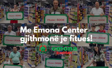 Zgjedhen disa nga fituesit e shpërblimeve cash nga loja e madhe në Emona Center!